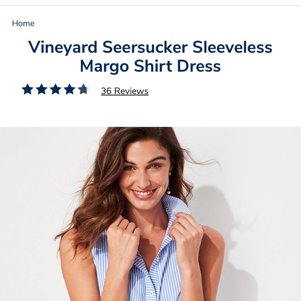 Vineyard Vines Sleeveless Margo Dress Size 8